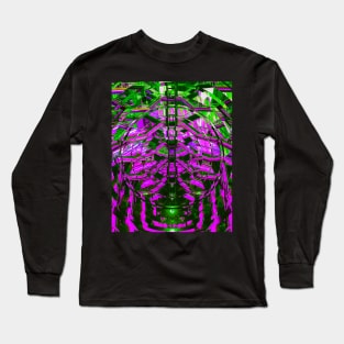 The Vessel NYC Vaporwave Glitch Art Long Sleeve T-Shirt